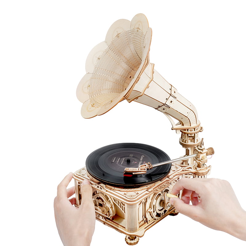 Puzzle 3D Gramophone Classique, Rokr