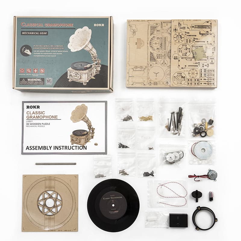 ROBOTIME ROKR Gramophone Wooden Puzzle