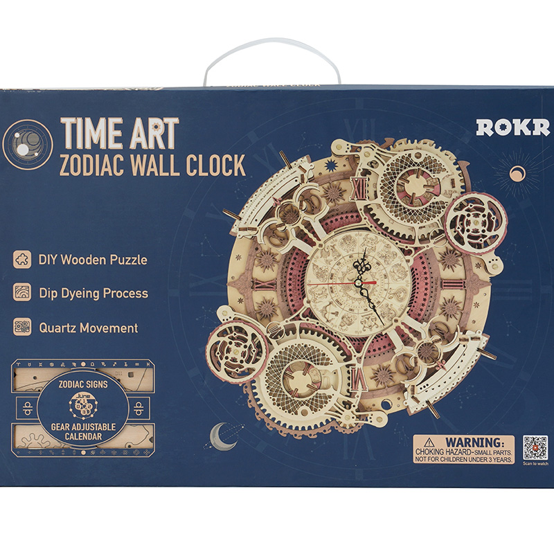 Rokr Zodiac Wall Clock Lc601, Rokr Wooden Clock Instructions