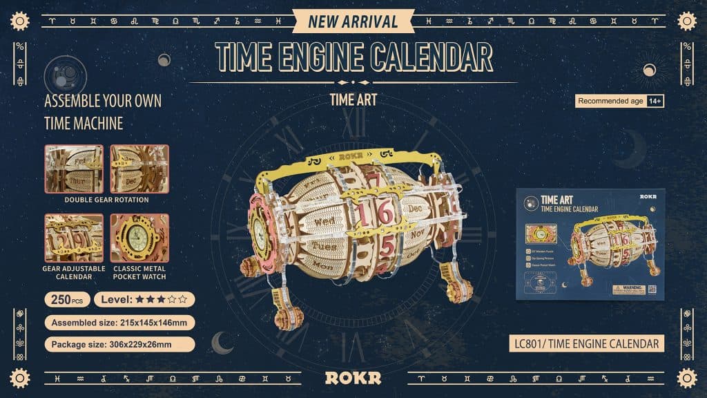 ROKR Time Engine Calendar LC801 Rokr