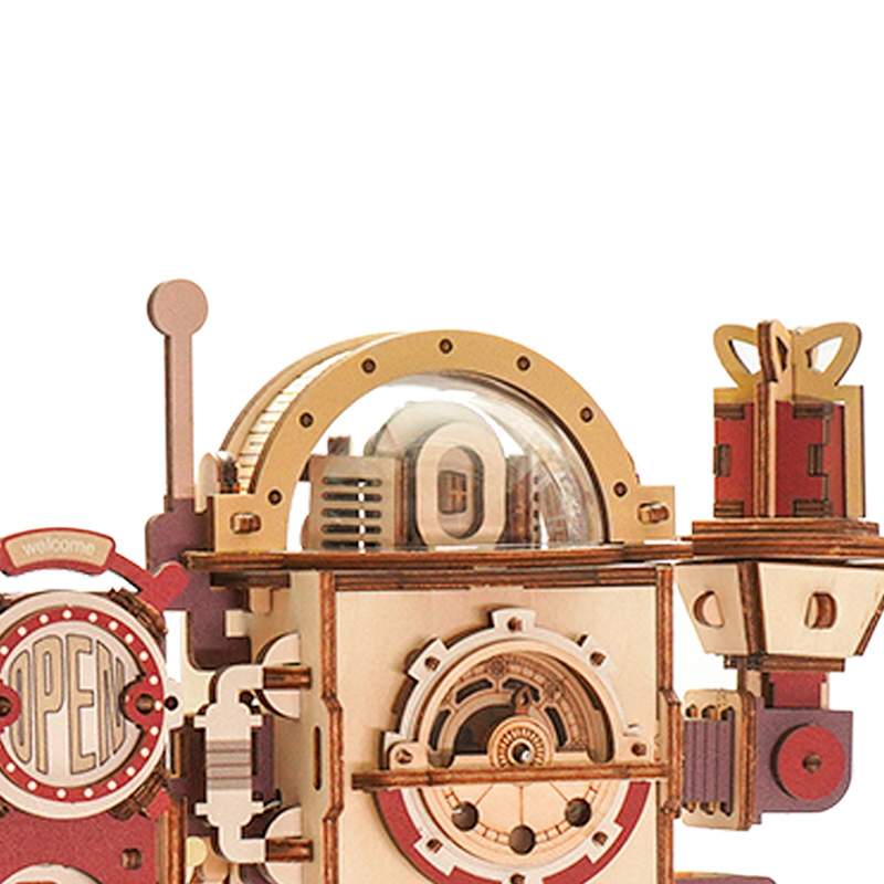 Robotime ROKR Chocolate Factory Marble Run 3D Wooden Puzzle LGA02